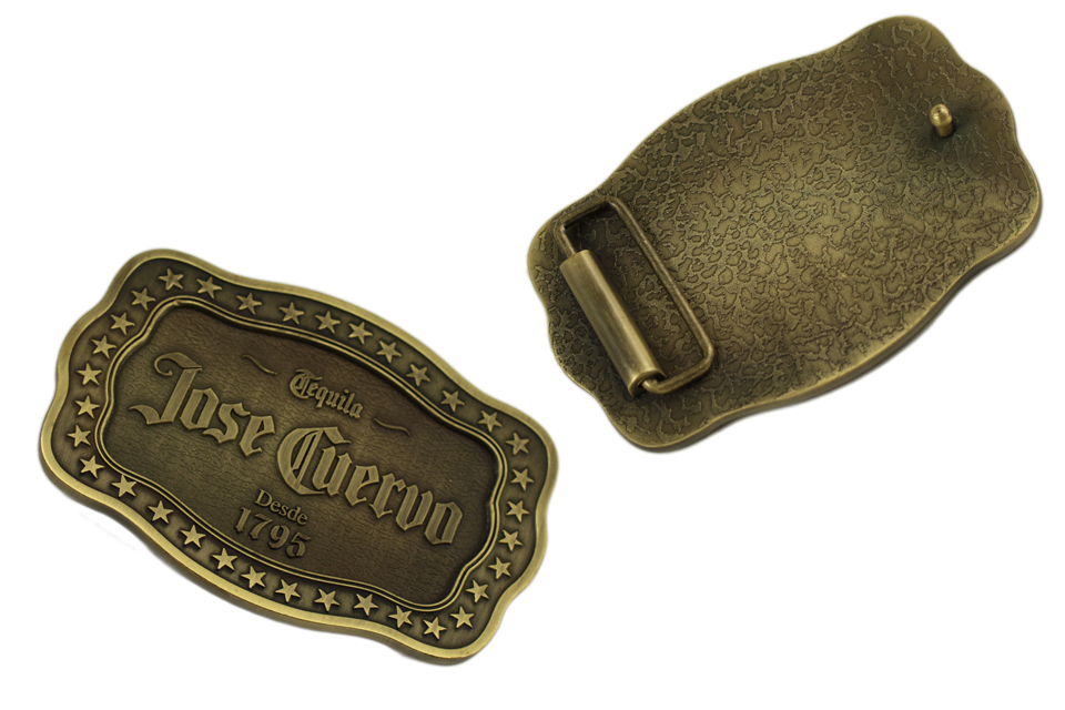 Metal enamel belt buckle