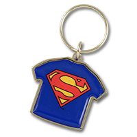 Metal keychain with doming