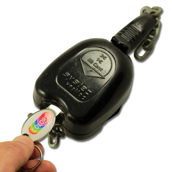 Zamac trolley opener keychain  