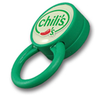 Plastic glass holder badge and keychain #PKGH by QCS Asia w19.16