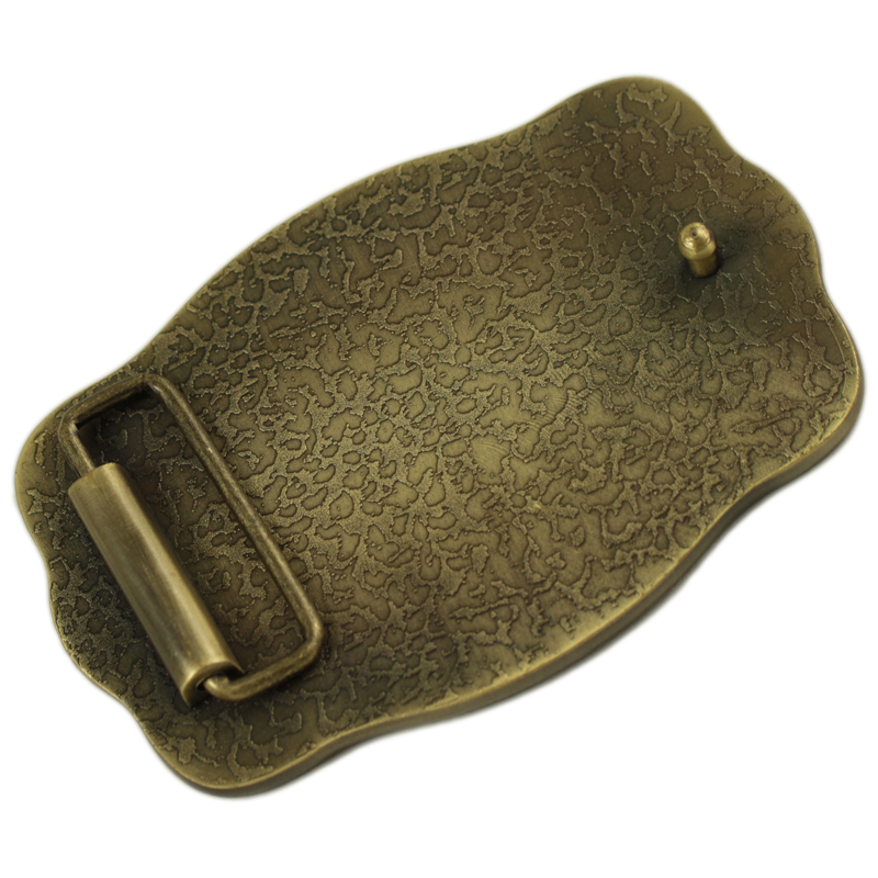 Metal enamel belt buckle