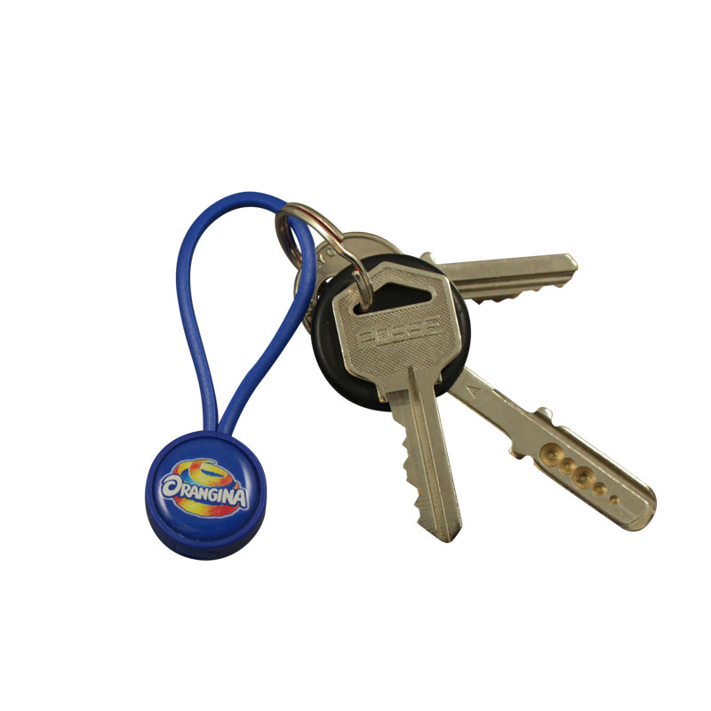 Plastic loop keychain 