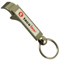 Bottle & can opener zamac keychain  