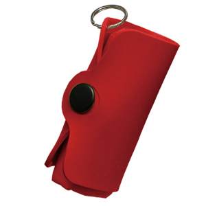 Rubber shopping bag holder keychain 