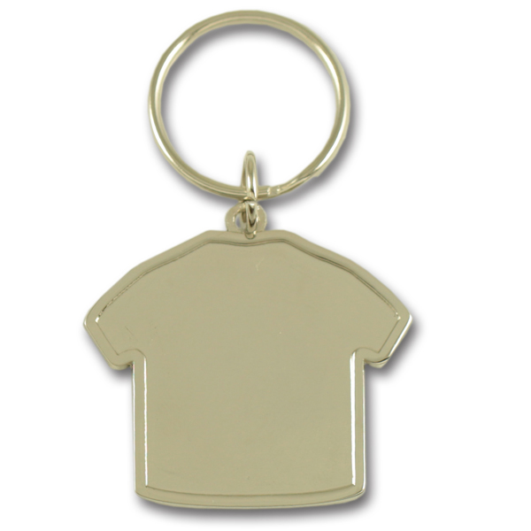 Metal tee shirt shape keychain