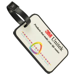 Rubber luggage tag 