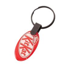 Oval double side doming keychain 