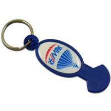 Trolley opener plastic keychain 