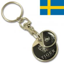 SEK 5.00 + SEK 10.00 iron coin set keychain with thin doming